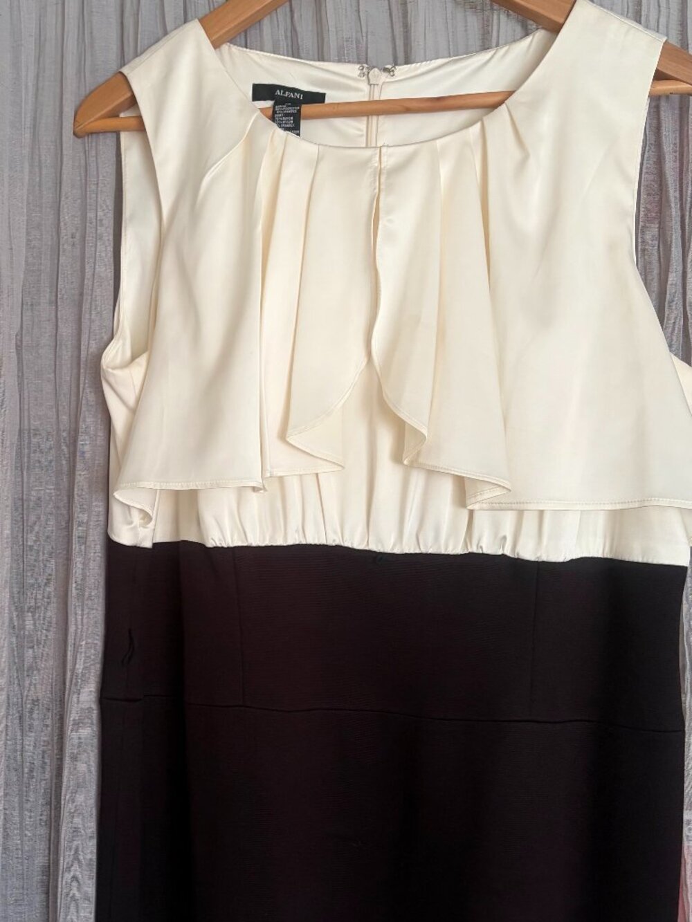 Alfani Sleeveless Ruffle Sheath Dress, Size 14